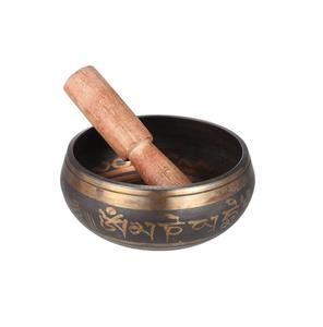 Bol chantant en laiton antique, instrument de thérapie sonore pour la méditation, le yoga, la guérison, l'équilibrage des chakras, la relaxation et la pratique spirituelle - Product Image 4