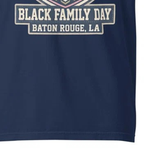 T-shirt graphique bleu marine épais unisexe en coton à manches courtes col rond imprimé décontracté streetwear vêtements de famille - Product Image 4