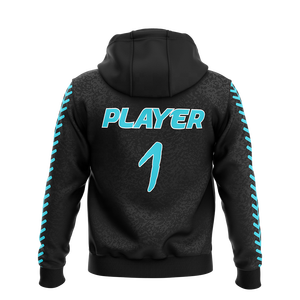Service OEM, sweat-shirt à capuche pour homme personnalisé par sublimation, noir, sportif, manches longues, broderie à la machine, haut sportif - Product Image 2