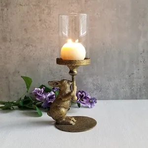 Decoración elegante para el hogar, candelabros de diseño único de Metal hechos a mano para decoraciones de mesa de ambiente a los mejores precios - Product Image 1