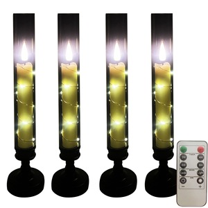 LED New Remote-Controlled Candlestick, Perfect For Candlelight Dinner Scene Setup, With Colorful Surround <b>Light</b> Strips - Product Image 5