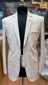 Blazer unisexe en velours côtelé Kingsa Textile - Respirant/Imperméable, imprimé animal, simple boutonnage, boucle, 100% coton, toutes saisons - Product Image 2