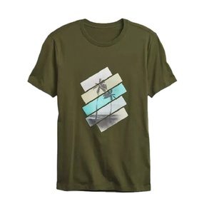 Nouvel Arrivage Usine – T-shirt Homme Grande Taille 100% Coton Écologique Coupe Ample, Impression Laser Personnalisée, Conception OEM de Haute Qualité - Product Image 1