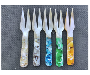 Cuillère en coquillage de haute qualité avec manche en porcelaine, origine Vietnam - Ustensile décoratif pour table à manger - Product Image 5