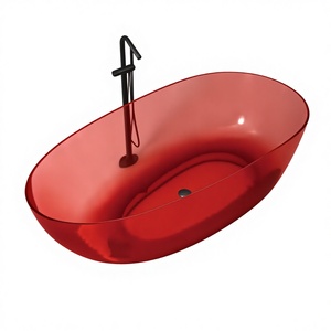 Bañera de Hidromasaje Rectangular de Diseño Tradicional, Independiente, de Piedra Artificial, Material Ecológico, 40 Jets, Terapia de Aire, 20 Galones - Product Image 2