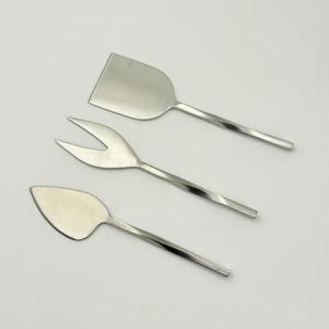 Juego de Herramientas para Queso de Acero Inoxidable con Acabado Mate y Mango Trenzado, Juego de 3 Piezas a Precio Razonable en India - Product Image 4