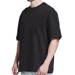 T-shirt Homme en Jersey de Coton Lourd, Vêtement d'Été, Coutures Inversées, Broderie Vieillie, Col Rond, Manches Courtes, Coupe Slim, 300g - Product Image 5