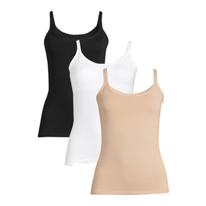 Camisetas sin mangas de algodón para mujer para entrenamientos - Product Image 1