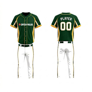 Personalized Team Names Logos Private Label Low Price Plus Size Wholesale <b>Baseball</b> Uniform <b>Sets</b> Custom Embroidered Designs - Product Image 2
