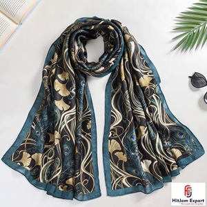 High Quality Luxury Printed Long fabric Soft Fabric Custom Branding <b>White</b> Label OEM ODM Textile Manufacturer - Product Image 5