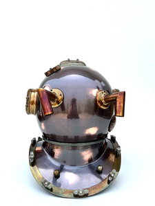 Casque de plongée profonde, casque de plongée maritime, noir, style antique, réplique du casque de plongée de la marine américaine, casque de plongée vintage, casque de plongée sous-marine - Product Image 2