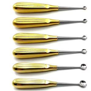 Juego de Curetas para Huesos de Forma Ovalada Premium (6 Piezas) - Acero Inoxidable |   Kit de Desbridamiento Ortopédico Reutilizable y Autoclavable - Product Image 5