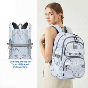 Unisex 15.6 Inch Laptop Polyester School Bag Shockproof Compartment 20-35L <b>Backpack</b> <b>Waterproof</b> Zipper High-Density - Product Image 6
