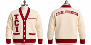 Pulls à col en V de haute qualité Delta Greek pour les logos de sororités/fraternités/écoles/collèges/universités, cardigans tricotés - Product Image 3