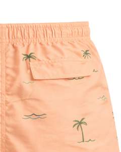 Shorts de Baño para Hombre con Estampado de Palmeras, Secado Rápido, Shorts de Playa, Shorts de Verano, Cintura Elástica con Cordón, Fabricante OEM Personalizado - Product Image 6