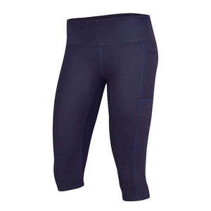 Women High Waist Calf-Length Yoga <b>Leggings</b> <b>with</b> <b>Pockets</b> Solid Light Purple Gym Pants - Product Image 3