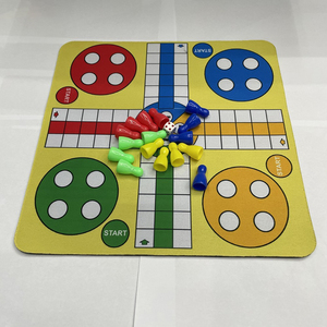 Jeu de stratégie Ludo portable et pliable, jeu de société classique, idéal pour les voyages, coffret cadeau, style échiquier - Product Image 4