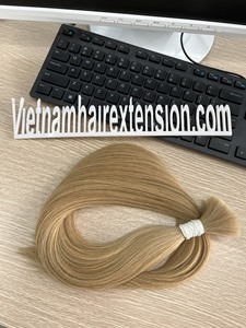 Extensions de cheveux vierges Remy 100% humains, double épaisseur, toutes couleurs, lisses, en vrac, origine Vietnam, qualité russe - Product Image 5
