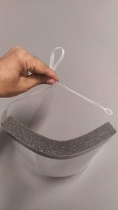 Visiera Protettiva Trasparente Antiappannamento in PET, Antigraffio, Protezione UV, Uso Medico, Prodotta negli USA (Spedizione Gratuita da Qualsiasi Porto Marittimo in Tutto il Mondo) - Product Image 4