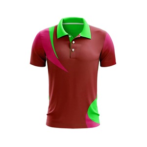 T-shirt Homme Uni Respirant à Manches Courtes Séchage Rapide en Tissu Tricoté Spandex/Nylon – Vêtement de Sport Décontracté – Design Bleu et Rouge - Product Image 3