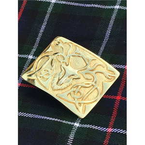 Boucle de ceinture de kilt écossais classique la plus vendue, tête de cerf, finition dorée, boucle de ceinture de kilt des Highlands, tête de cerf - Product Image 2