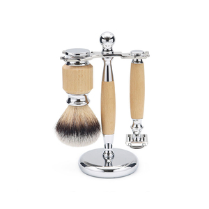 Ensemble de rasage professionnel avec rasoir en acier inoxydable de haute qualité, léger, avec logo personnalisé et ensemble de rasage de luxe - Product Image 3