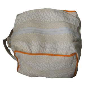 Pochette de maquillage en toile écologique de luxe, petite, 100% coton, logo personnalisé imprimé, fermeture éclair, trousse de toilette de voyage, cadeau - Product Image 1