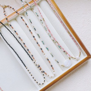 Autumn Winter Collection High-End Women's Necklace <b>Bracelet</b> Set Niche Design with Dopamine-Colored Natural Stone <b>Beads</b> - Product Image 3