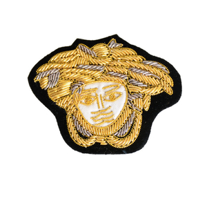 Insignias y Parches Bordados a Mano con Hilo de Bullion, OEM, Personalizados, de Alta Calidad, Proveedor de Tamaños Personalizados, Cobre para Blazer - Product Image 2