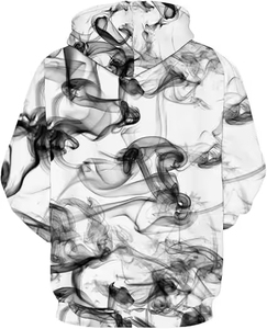 เสื้อฮู้ดดี้พิมพ์ลายแบบดิสชาร์จบุผ้าเทอร์รี่สำหรับทุกเพศ ออกแบบตามสั่ง OEM ผลิตจากผ้าฝ้าย 100% สำหรับฤดูหนาว พิมพ์ลายสีพื้น ปรับแต่งโลโก้ได้ - Product Image 2