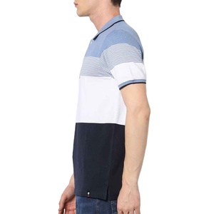 Chemises polo décontractées pour hommes, en tissu jersey, à manches courtes, boutonnées, couleur unie, séchage rapide, avec logo personnalisé OEM imprimé sur le devant, vente en gros - Product Image 2