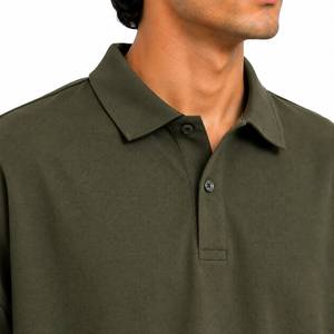 Oversized Breathable Solid Knitted Front <b>Mens</b> for <b>Shirt</b> Olive <b>Green</b> Short Sleeve Casual Cotton Collared Summer Streetwear - Product Image 5