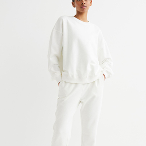 Pantalones de chándal y joggers de mujer, corte bootcut, hasta la rodilla, tiro medio, de algodón, con bolsillos, ecológicos, suaves, ligeros, informales - Product Image 1