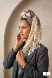 Pañuelo Cuadrado Personalizado con Borlas, Ligero, de Tela Premium, para Mujer, Pañuelo de Moda, Pareo de Playa, Fabricante OEM - Product Image 5