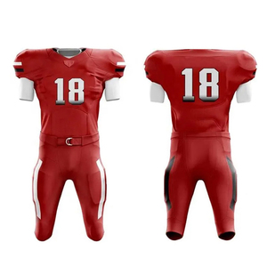 Uniforme de football américain de haute qualité fabriqué au Pakistan, manches courtes, imprimé, antibactérien, personnalisable, en polyester pour hommes - Product Image 1