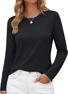 Relaxed casualwear womens soft cotton apparel female everyday fashion long sleeve <b>t</b> <b>shirt</b> - Product Image 4