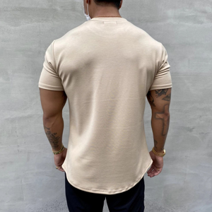 Custom Plain T Shirt For Men Soft Cotton Fabric Casual Comfortable Breathable Short Sleeve Everyday Wear Stylish high demand - Product Image 3
