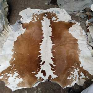CUSTOM SF-989 Genuine Cow Skin Leather Hair on Full Pelt Geometric Pattern Breathable Varsity Jacket Customizable Size - Product Image 1