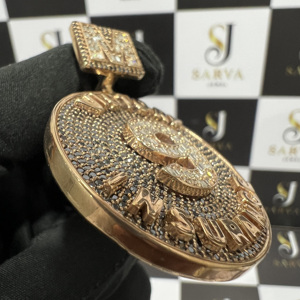 Pendentif rond en argent 925 avec diamant moissanite VVS, excellente qualité, forme certifiée IGI, pendentifs sertis de diamants pour hommes et femmes - Product Image 5