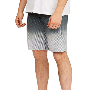 Men's Casual Swim Trunks Eco-Friendly Quick Dry Solid Sublimation Transfer Print Elastic Waist Drawstring <b>Shorts</b> - Product Image 3