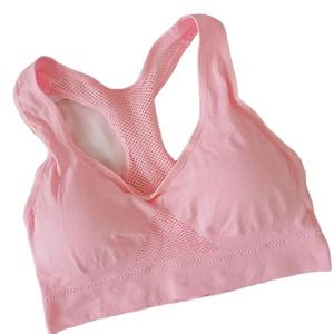 Soutien-gorge de sport respirant pour femmes, absorbant la sueur, anti-chocs, rembourré, double couche, sans couture, pour le yoga - Product Image 1