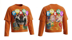 Camiseta de Hombre 2026 al por Mayor, Estilo Vintage Lavado, Transpirable, de Secado Rápido, Manga Corta, Cuello Redondo, Hip Hop, Felpa, Ropa Urbana - Product Image 5