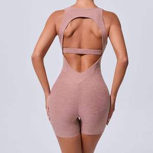 High Quality Casual Solid Round Neck Sleeveless tank Top Outside Wear Women <b>Body</b> Shaper Jumpsuits Waist Shaper for Women - Product Image 5