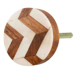 Resin Wood Eco-Friendly Decoupage Cabinet <b>Knobs</b> & Pull Handles for Kitchen Use - Product Image 6