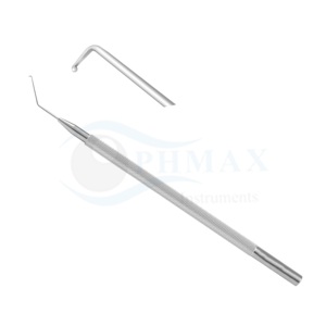 เครื่องตัดเลนส์ตาคุณภาพสูง Nagahara Phaco Chopper แกนโค้งมน ปลายทู่ พร้อมลิ่มด้านล่างขนาด 0.9 มม. ทำจากสแตนเลส - Product Image 1