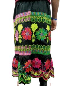 Fabricant OEM Jupe de haute qualité 100% coton avec broderie personnalisée Jupes longues à taille haute pour femmes - Product Image 4