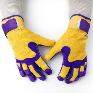 Gants de frappe de baseball personnalisés en cuir véritable, fabricant OEM - Product Image 6