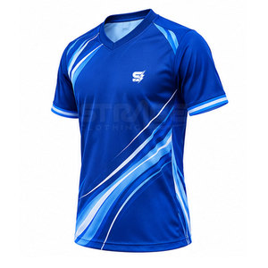 Camiseta de Fútbol Profesional para Hombre, Manga Corta, Ecológica, Transpirable, Ligera, Tejido que Absorbe la Humedad, Impresión Personalizada, Deportiva - Product Image 3