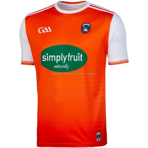 GAA Premium 100% Polyester Soccer Jersey Retro Design Short Sleeve Players' Set with Custom Name High-Performance OEM Service - Product Image 1