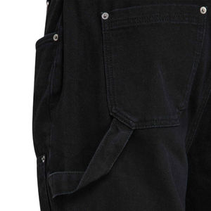 Pantalones Cargo de Mezclilla Negros para Hombre, Corte Recto, Multibolsillos, Duraderos, Ligeros, Estilo Urbano, 100% Algodón, de Secado Rápido - Product Image 5